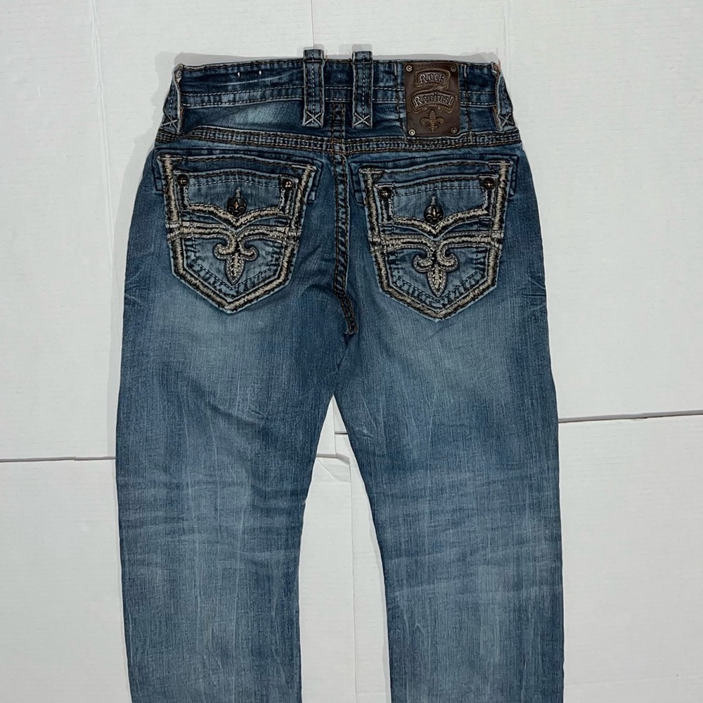 Rock Revival Men Jeans Straight Cace Size 29x27 29
